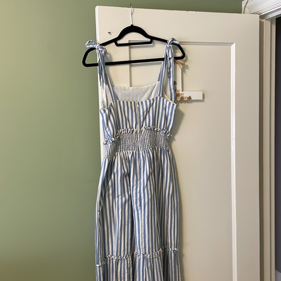 Vici English Factory Striped Tie Shoulder Maxi Dress Sz. S - Picture 6 of 9